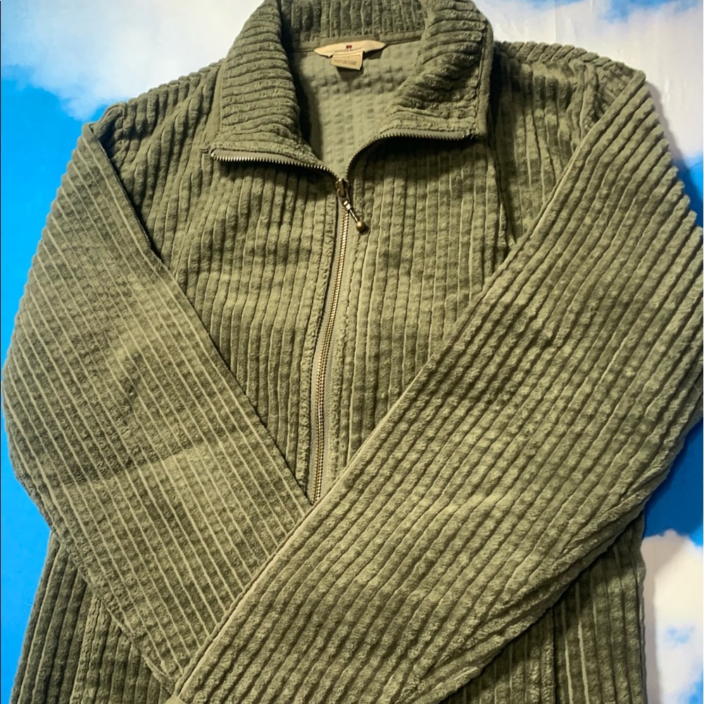 Wool rich females corduroy zip up